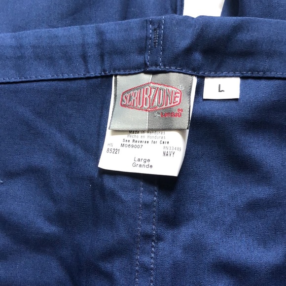 Set of 2 identical size Large navy scrubzone scrub bottoms. - Picture 5 of 5